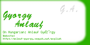 gyorgy anlauf business card